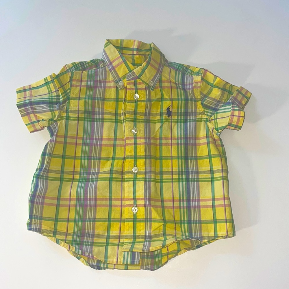Ralph Lauren plaid button down/